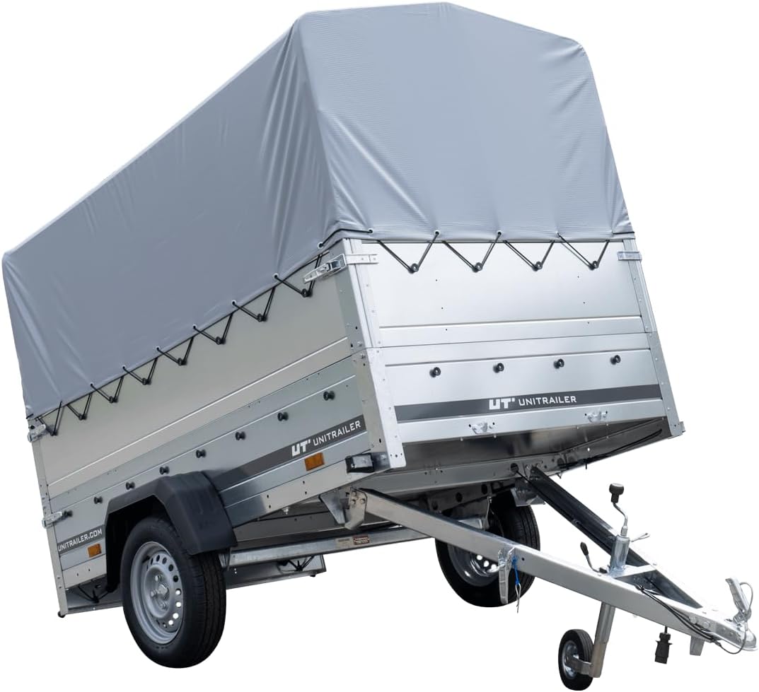 UNITRAILER Kipphänger 230 750 kg – Verzinkter Stahl, Klappbare Heckklappe, Kippbare Deichsel & Optionale Hochplane - RAHFY