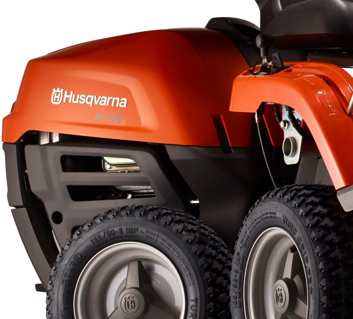 Husqvarna FrontmDher R 112C mit MDhdeck Combi 85 - RAHFY